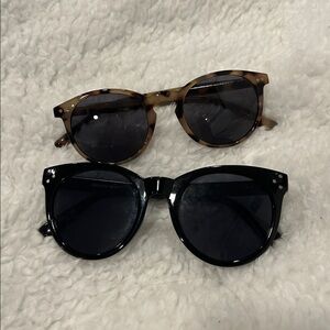 Black and tortoiseshell sunglasses